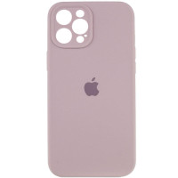 Силіконовий чохол Silicone Case Full Camera Protective (AA) для Apple iPhone 12 Pro Max (6.7) - Сірий / Lavender