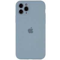 Силиконовый чехол Silicone Case Full Camera Protective (AA) для Apple iPhone 12 Pro Max (6.7) - Голубой / Sweet Blue