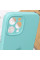 Силіконовий чохол Silicone Case Full Camera Protective (AA) для Apple iPhone 12 Pro Max (6.7) - Бірюзовий / Marine Green - фото