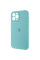 Силіконовий чохол Silicone Case Full Camera Protective (AA) для Apple iPhone 12 Pro Max (6.7) - Бірюзовий / Marine Green - фото