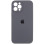 Силіконовий чохол Silicone Case Full Camera Protective (AA) для Apple iPhone 12 Pro Max (6.7) - Сірий / Dark Gray