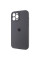 Силіконовий чохол Silicone Case Full Camera Protective (AA) для Apple iPhone 12 Pro Max (6.7) - Сірий / Dark Gray - фото