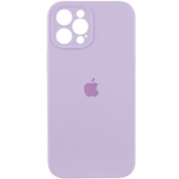 Силіконовий чохол Silicone Case Full Camera Protective (AA) для Apple iPhone 12 Pro Max (6.7) - Бузковий / Lilac