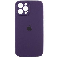 Силиконовый чехол Silicone Case Full Camera Protective (AA) для Apple iPhone 12 Pro Max (6.7) - Фиолетовый / Elderberry