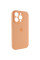 Силиконовый чехол Silicone Case Full Camera Protective (AA) для Apple iPhone 12 Pro Max (6.7) - Оранжевый / Cantaloupe - фото