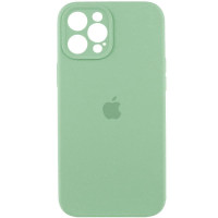 Силиконовый чехол Silicone Case Full Camera Protective (AA) для Apple iPhone 12 Pro Max (6.7) - Зеленый / Pistachio