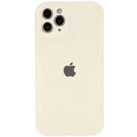 Силиконовый чехол Silicone Case Full Camera Protective (AA) для Apple iPhone 12 Pro Max (6.7) - Бежевый / Antique White