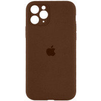 Силиконовый чехол Silicone Case Full Camera Protective (AA) для Apple iPhone 12 Pro Max (6.7) - Коричневый / Brown