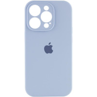 Силиконовый чехол Silicone Case Full Camera Protective (AA) для Apple iPhone 13 Pro Max (6.7) - Голубой / Lilac Blue