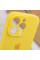 Силіконовий чохол Silicone Case Full Camera Protective (AA) для Apple iPhone 13 Pro Max (6.7) - Жовтий / Yellow - фото