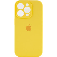 Силіконовий чохол Silicone Case Full Camera Protective (AA) для Apple iPhone 13 Pro Max (6.7) - Жовтий / Yellow