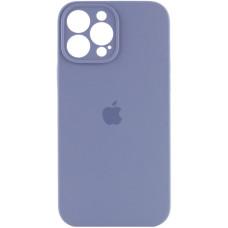 Силіконовий чохол Silicone Case Full Camera Protective (AA) для Apple iPhone 13 Pro Max (6.7) - Сірий / Lavender Gray