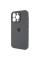 Силіконовий чохол Silicone Case Full Camera Protective (AA) для Apple iPhone 13 Pro Max (6.7) - Сірий / Dark Gray - фото