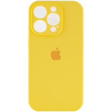 Силиконовый чехол Silicone Case Full Camera Protective (AA) для Apple iPhone 13 Pro (6.1) - Желтый / Yellow