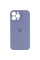 Силіконовий чохол Silicone Case Full Camera Protective (AA) для Apple iPhone 13 Pro (6.1) - Сірий / Lavender Gray - фото