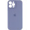 Силіконовий чохол Silicone Case Full Camera Protective (AA) для Apple iPhone 13 Pro (6.1) - Сірий / Lavender Gray