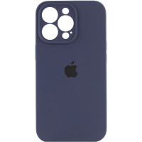 Силіконовий чохол Silicone Case Full Camera Protective (AA) для Apple iPhone 13 Pro (6.1) - Темно-синій / Midnight blue