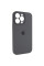 Силіконовий чохол Silicone Case Full Camera Protective (AA) для Apple iPhone 13 Pro (6.1) - Сірий / Dark Gray - фото