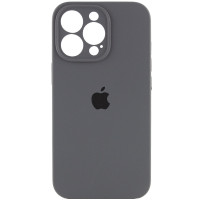 Силіконовий чохол Silicone Case Full Camera Protective (AA) для Apple iPhone 13 Pro (6.1) - Сірий / Dark Gray