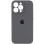 Силіконовий чохол Silicone Case Full Camera Protective (AA) для Apple iPhone 13 Pro (6.1) - Сірий / Dark Gray