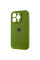 Силіконовий чохол Silicone Case Full Camera Protective (AA) для Apple iPhone 13 Pro (6.1) - Зелений / Dark Olive - фото