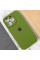 Силіконовий чохол Silicone Case Full Camera Protective (AA) для Apple iPhone 13 Pro (6.1) - Зелений / Dark Olive - фото