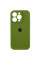 Силіконовий чохол Silicone Case Full Camera Protective (AA) для Apple iPhone 13 Pro (6.1) - Зелений / Dark Olive - фото