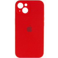 Силіконовий чохол Silicone Case Full Camera Protective (AA) для Apple iPhone 13 (6.1) - Червоний / Red