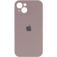 Силіконовий чохол Silicone Case Full Camera Protective (AA) для Apple iPhone 13 (6.1) - Сірий / Lavender