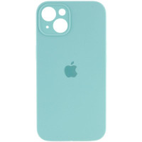 Силіконовий чохол Silicone Case Full Camera Protective (AA) для Apple iPhone 13 (6.1) - Бірюзовий / Marine Green