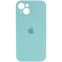 Силіконовий чохол Silicone Case Full Camera Protective (AA) для Apple iPhone 13 (6.1) - Бірюзовий / Marine Green