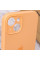 Силіконовий чохол Silicone Case Full Camera Protective (AA) для Apple iPhone 13 (6.1) - Помаранчевий / Cantaloupe - фото