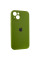 Силіконовий чохол Silicone Case Full Camera Protective (AA) для Apple iPhone 13 (6.1) - Зелений / Dark Olive - фото