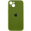 Силиконовый чехол Silicone Case Full Camera Protective (AA) для Apple iPhone 13 (6.1) - Зеленый / Dark Olive