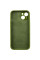 Силіконовий чохол Silicone Case Full Camera Protective (AA) для Apple iPhone 13 (6.1) - Зелений / Dark Olive - фото