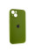 Силіконовий чохол Silicone Case Full Camera Protective (AA) для Apple iPhone 13 (6.1) - Зелений / Dark Olive - фото