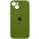 Силіконовий чохол Silicone Case Full Camera Protective (AA) для Apple iPhone 13 (6.1) - Зелений / Dark Olive