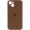 Силіконовий чохол Silicone Case Full Camera Protective (AA) для Apple iPhone 13 (6.1) - Коричневий / Brown