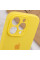 Силіконовий чохол Silicone Case Full Camera Protective (AA) для Apple iPhone 14 Pro (6.1) - Жовтий / Yellow - фото