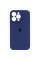 Силіконовий чохол Silicone Case Full Camera Protective (AA) для Apple iPhone 14 Pro (6.1) - Синій / Deep navy - фото