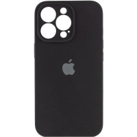 Силиконовый чехол Silicone Case Full Camera Protective (AA) для Apple iPhone 14 Pro (6.1) - Черный / Black