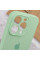 Силіконовий чохол Silicone Case Full Camera Protective (AA) для Apple iPhone 14 Pro (6.1) - Зелений / Pistachio - фото