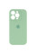 Силіконовий чохол Silicone Case Full Camera Protective (AA) для Apple iPhone 14 Pro (6.1) - Зелений / Pistachio - фото