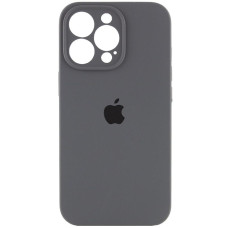 Силіконовий чохол Silicone Case Full Camera Protective (AA) для Apple iPhone 14 Pro (6.1) - Сірий / Dark Gray