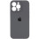 Силіконовий чохол Silicone Case Full Camera Protective (AA) для Apple iPhone 14 Pro (6.1) - Сірий / Dark Gray