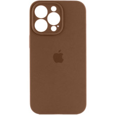 Силіконовий чохол Silicone Case Full Camera Protective (AA) для Apple iPhone 14 Pro (6.1) - Коричневий / Brown