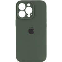 Силіконовий чохол Silicone Case Full Camera Protective (AA) для Apple iPhone 14 Pro Max (6.7) - Зелений / Cyprus Green