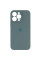 Силиконовый чехол Silicone Case Full Camera Protective (AA) для Apple iPhone 14 Pro Max (6.7) - Зеленый / Pine green - фото