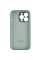 Силиконовый чехол Silicone Case Full Camera Protective (AA) для Apple iPhone 14 Pro Max (6.7) - Зеленый / Pine green - фото