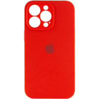 Силиконовый чехол Silicone Case Full Camera Protective (AA) для Apple iPhone 14 Pro Max (6.7) - Красный / Red